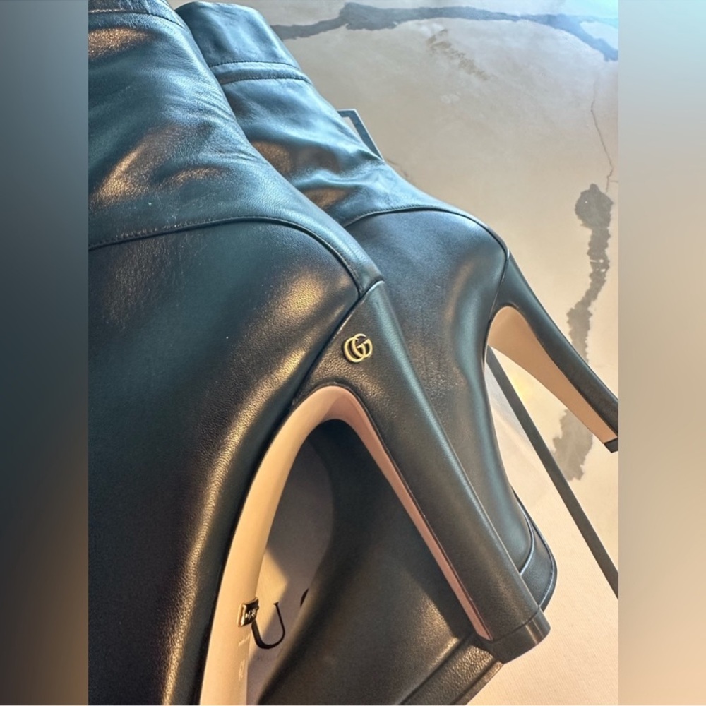 Gucci Black Leather Women's Boots - Picture 6 of 10
